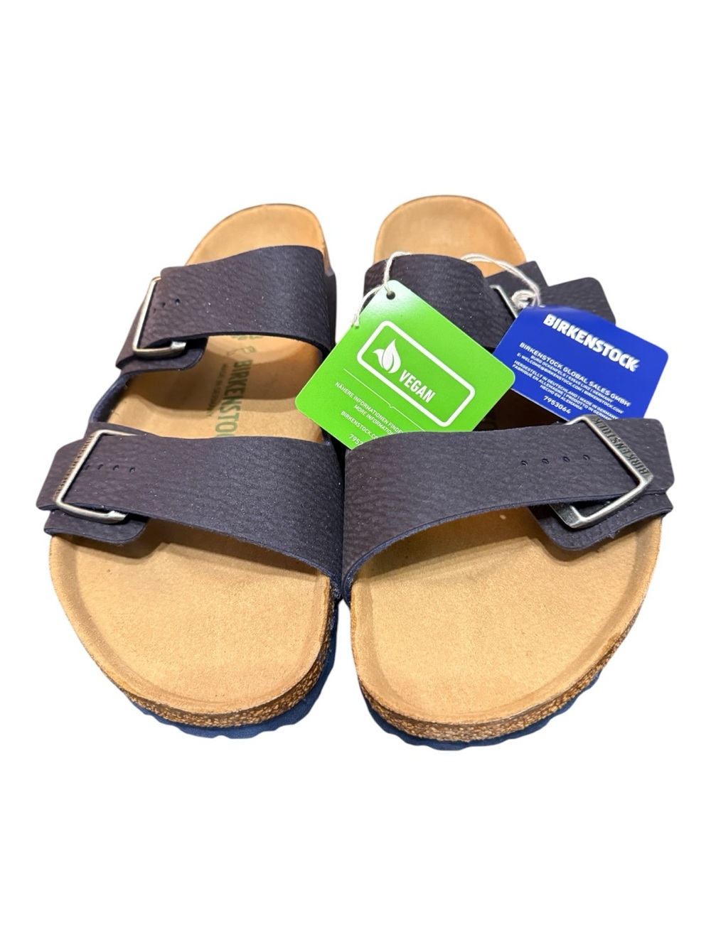 Birkenstock Arizona Desert Dust Indigo Blue Vegan Sandals Men’s 10 NIB